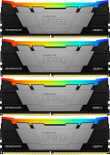Память DDR4 4x8GB 3600MHz Kingston KF436C16RB2AK4/32 Fury Renegade RGB RTL Gaming PC4-28800 CL16 DIMM UDIMM 288-pin 1.35В single rank с радиатором Ret