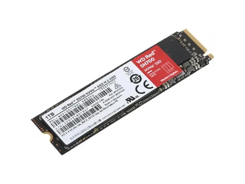 WD SSD Red SN700 NVMe WDS100T1R0C 1ТБ M2.2280 NVMe PCIe Gen3 8Gb/s
