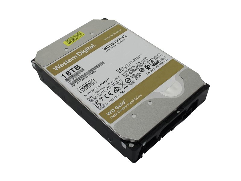 Жесткий диск/ HDD WD SATA3 18Tb Gold 7200 512mb  1 year warranty