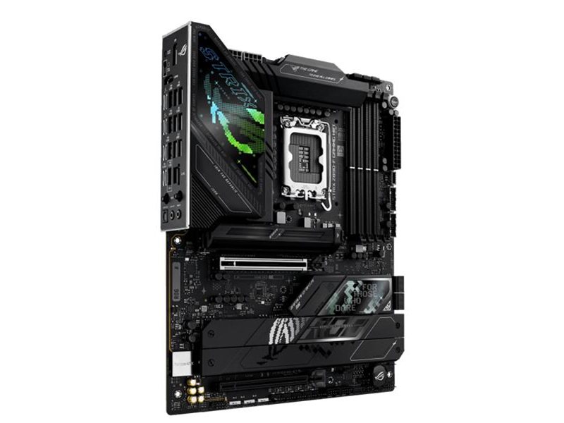Материнская плата ASUS ROG STRIX Z890-F GAMING WIFI, LGA1851, Z890, 4*DDR5, 4*SATA, 5*M.2, 8*USB 3.2, 2*Type-C, 2*PCIx16, 2*Thunderbolt™ 4, HDMI+DP, ATX; 90MB1I40-M0EAY0