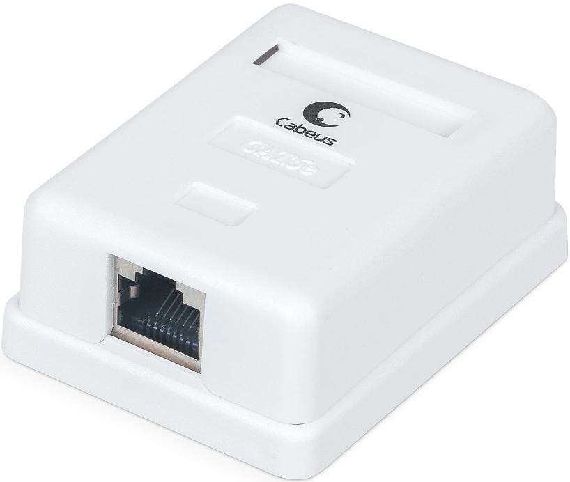 Розетка Cabeus WS-8P8C-CAT.5E-SH-1 комп. RJ45 кат.5E бронз.