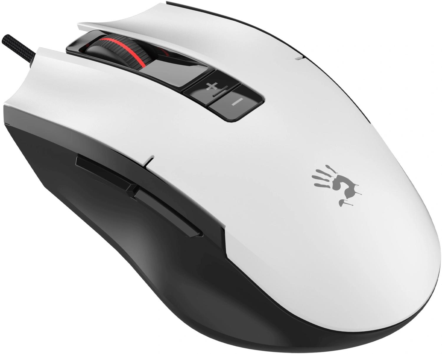 Мышь A4Tech Bloody ES8 белый оптическая 6000dpi USB 7but (ES8 PANDA WHITE)