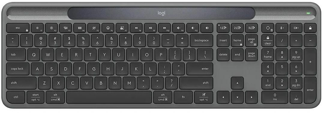 Клавиатура Logitech K980 графитовый беспроводная BT slim (920-013768)
