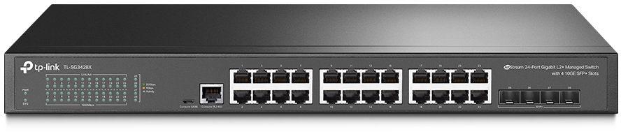 Коммутатор TP-Link SG3428X (L2+) 24x1Гбит/с 4SFP+ управляемый
