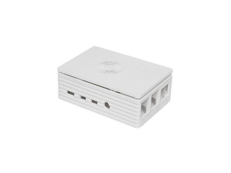 Корпус ACD RA595 White Injection Molding Case Supporting 3007 Fans for Raspberry 4B