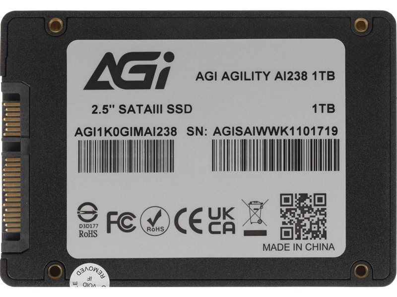 Накопитель SSD AGi SATA-III 1TB AGI1K0GIMAI238 AI238 2.5"