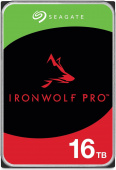 Жесткий диск/ HDD Seagate SATA3 16 Tb  IronWolf Pro NAS 7200 6Gb/s 256Mb 1 year warranty  (replacement ST16000VN001)