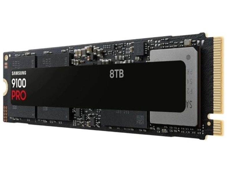 Твердотелльный накопитель SSD M.2 (PCI-E NVMe 2.0 Gen 5.0 x4) 8Tb Samsung 9100 PRO (R14800/W13400MB/s), 1year
