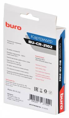Устройство чтения карт памяти USB2.0 Buro BU-CR-2102 белый