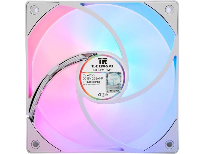 Thermalright Комплект вентиляторов (3 шт.) TL-C12W-S V3 x3 / ARGB / 120mm PWM / TRTLC12WSV3.3P