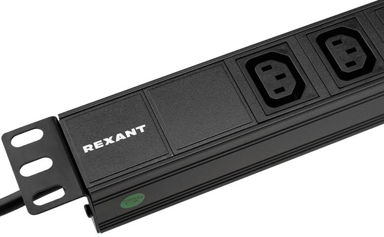 Блок распределения питания Rexant 04-0304-1 гор.размещ. 8xC13 базовые 10A C14 2м
