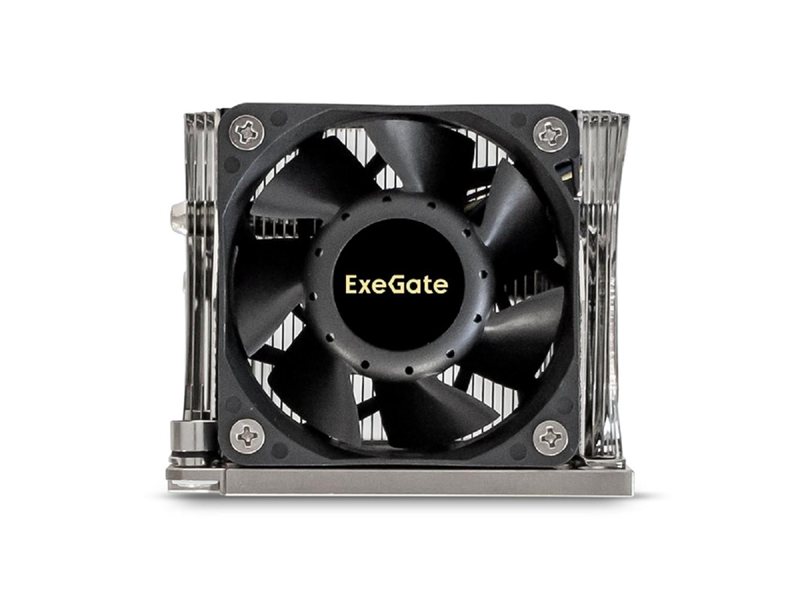 Exegate EX293440RUS Кулер ExeGate ESNK-P0068APS4.PWM.2U.3647.Cu {Al+Cu, 2U, 3 тепл. трубки, LGA3647, TDP 205W, Fan 80mm, PWM, 2100-6800RPM, 2 ball bearing, 4pin, 52db, 410г, на винтах, с термопастой}