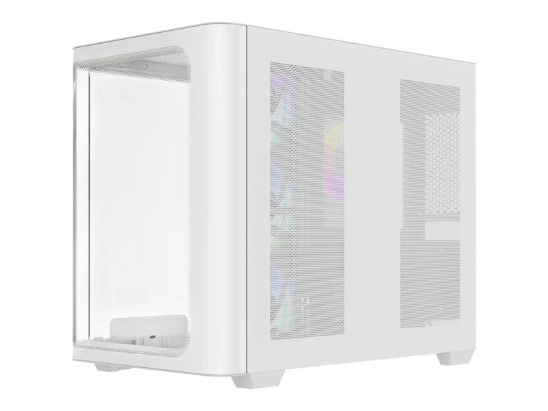 Корпус ПК без блока питания/ Case Ocypus Iota C70 Curve WH ARGB, Midi-Tower, TG, 4x120mm ARGB, 2xUSB-A 3.0 + 1xUSB-C 3.1, ATX, mATX, mITX White