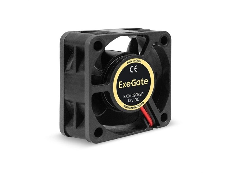 Exegate EX295219RUS Вентилятор 12В DC ExeGate EX04020B2P (40x40x20 мм, 2-Ball (двойной шарикоподшипник), 2pin, 7000RPM, 30dBA)