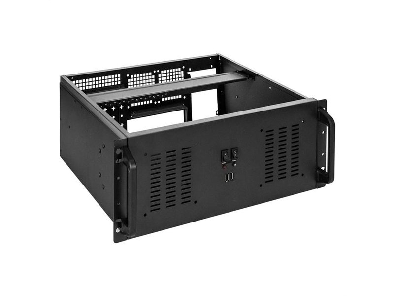 Exegate EX295480RUS Серверный корпус ExeGate Pro 4U350-02 <RM 19", высота 4U, глубина 350, без БП, 2*USB>