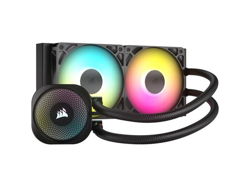 Система жидкостного охлаждения/ Water Cooling System Corsair NAUTILUS 240 ARGB (240mm, Black, ARGB/ Fans: 2x120mm, 74.37CFM, 34dBA, 2100RPM/ S: 1851, 1700, AM5, AM4)