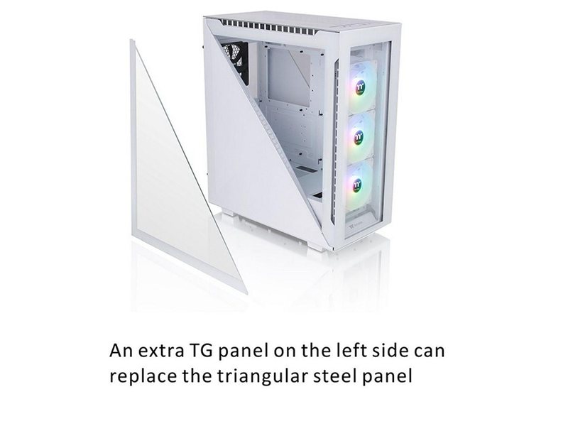 Корпус Thermaltake Divider 500 TG Snow ARGB CA-1T4-00M6WN-01 White/Win/SPCC/Tempered Glass*4/120mm ARGB Fan*3/120mm CA-1T4-00M6WN-01 Standard Fan*1 (527897)