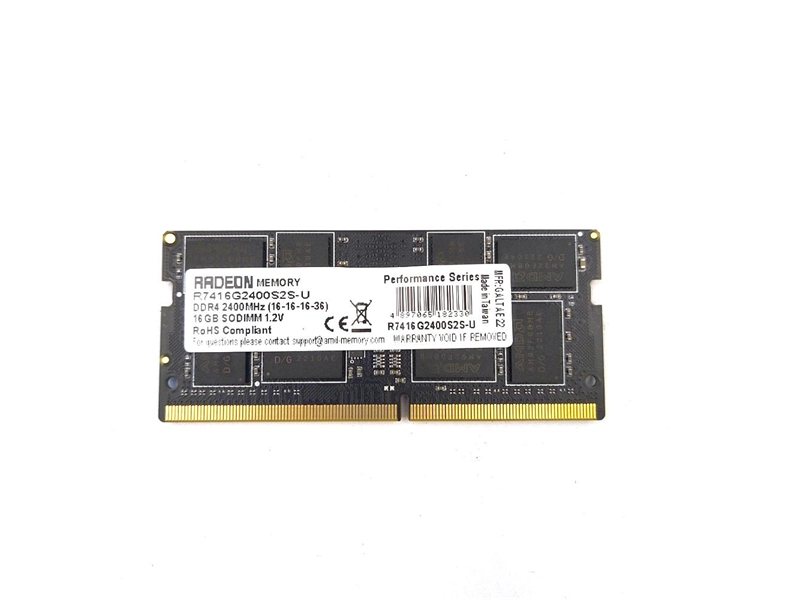 Память DDR4 16GB 2400MHz AMD R7416G2400S2S-U Radeon R7 Performance Series RTL PC4-19200 CL16 SO-DIMM 260-pin 1.2В Ret