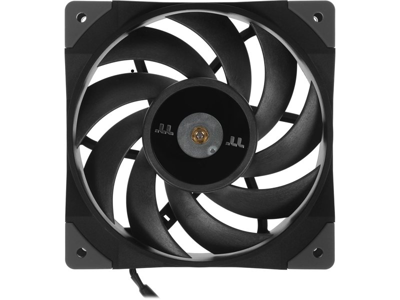 Вентилятор для корпуса Thermaltake Toughfan 12 120х120x25 черный 4-pin 22.3дБ (CL-F117-PL12BL-A) Ret