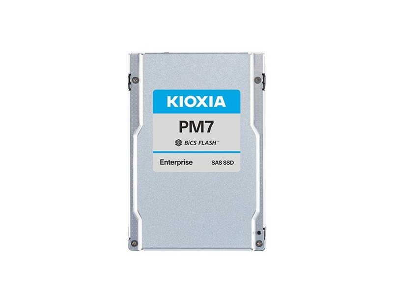 SSD накопитель KIOXIA Enterprise SSD 2,5"(SFF), PM7-V, 1600GB (1.6TB), SAS 24G (SAS-4, 22,5Gbit/s), R4200/W3400MB/s, IOPS(R4K) 720K/320K, MTTF 2,5M, 3DWPD/5Y (Mixed Use), TLC, 15mm (replace KPM61VUG1T60)