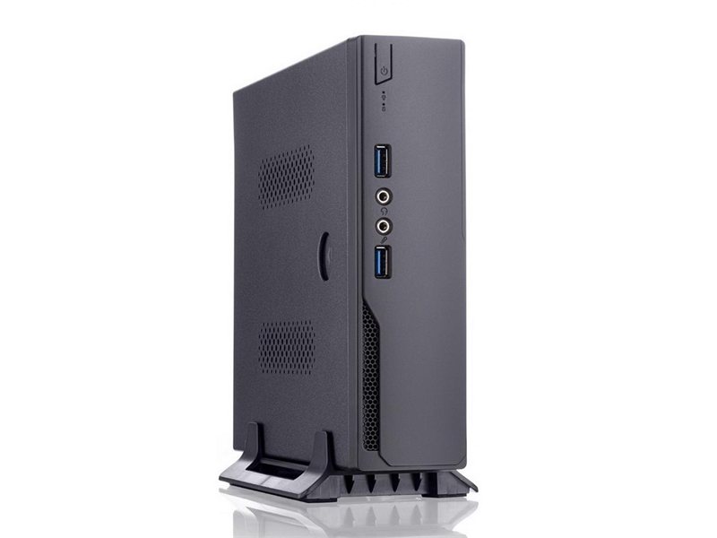 Корпус с блоком питания 120 Ватт/ Case Foxline FL-L01-AD120-D65 mITX,w/2xUSB3.0, VESA, CPU cooler, w/120W pwr adapter, w/pwr cord