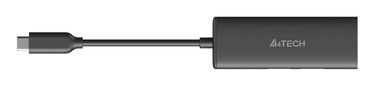 Разветвитель USB-C A4Tech DST-40C 2порт. серый