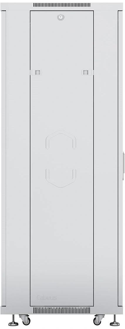 Шкаф коммутационный Cabeus (ND-05C-42U80/80) напольный 42U 800x800мм пер.дв.перфор. задн.дв.перфор. 800кг серый 700мм 104.6кг 220град. 2055мм IP20 сталь