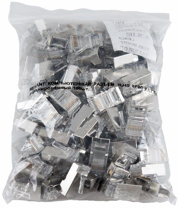 Коннектор Rexant (05-1023) FTP кат.5E RJ45 прозрачный