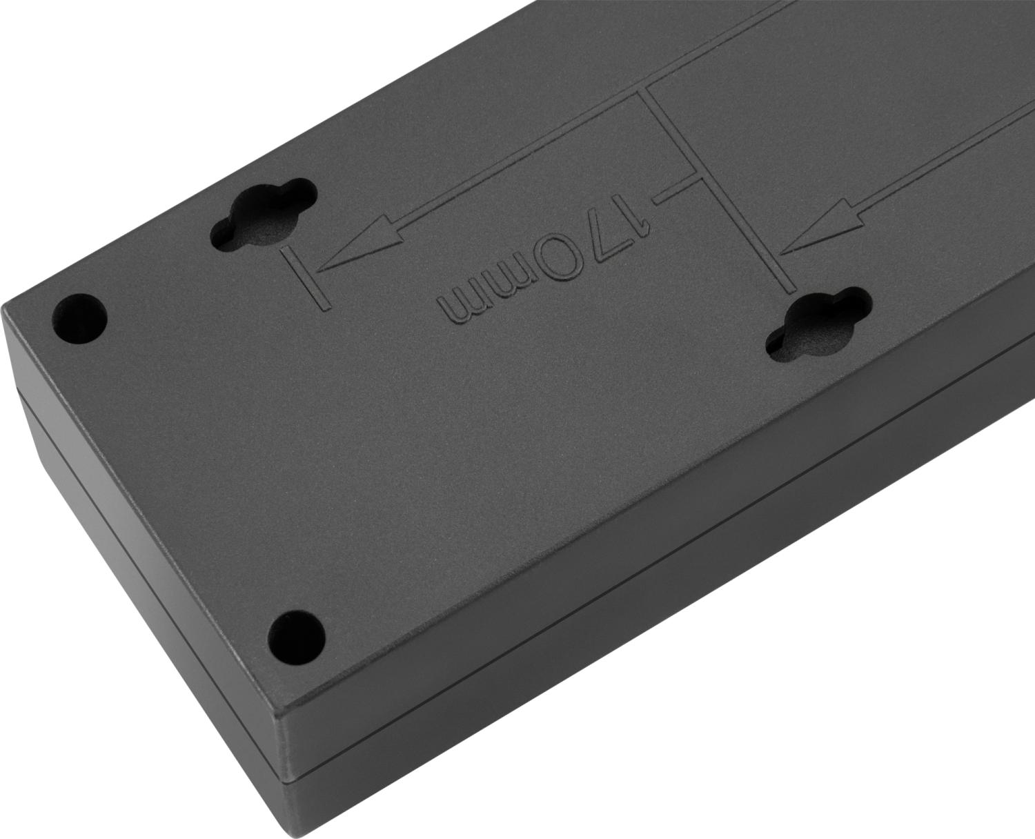 Сетевой фильтр Buro 600SE-16-3-B 3м (6 розеток) черный (коробка)