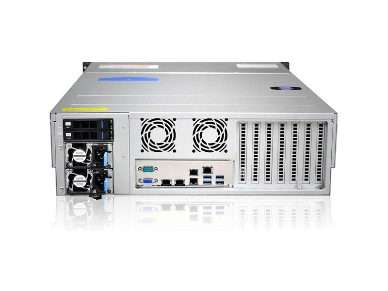 Серверный корпус/ Gooxi RMC3116-670-HSE-D 3U 16bay chassis ,Expander backplane rear 2*2.5"SAS/SATA 1300W 1+1 EU power cables rail kit