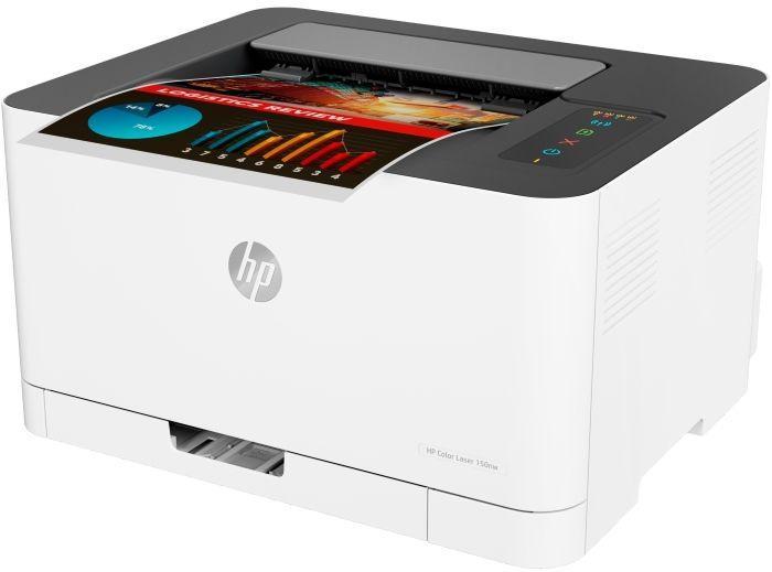 Принтер лазерный HP Color LaserJet 150nw (4ZB95A) A4 WiFi белый