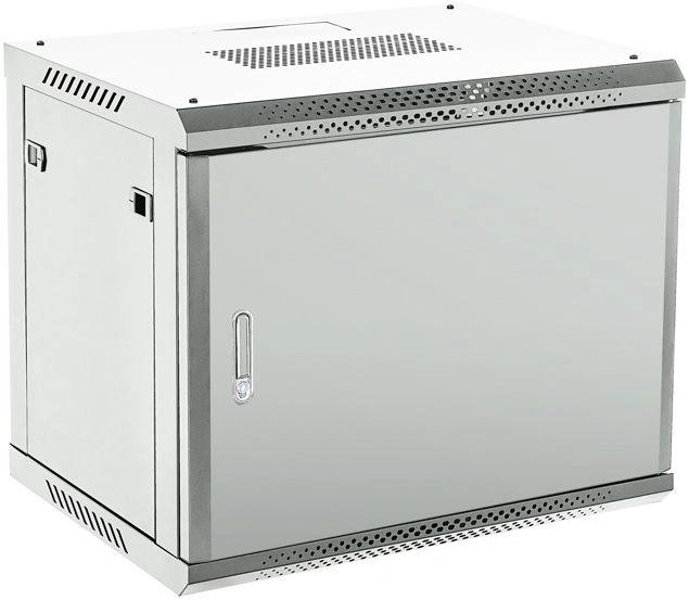 Шкаф коммутационный Rexant (04-0966-121) настенный 9U 600x600мм пер.дв.металл серый металл