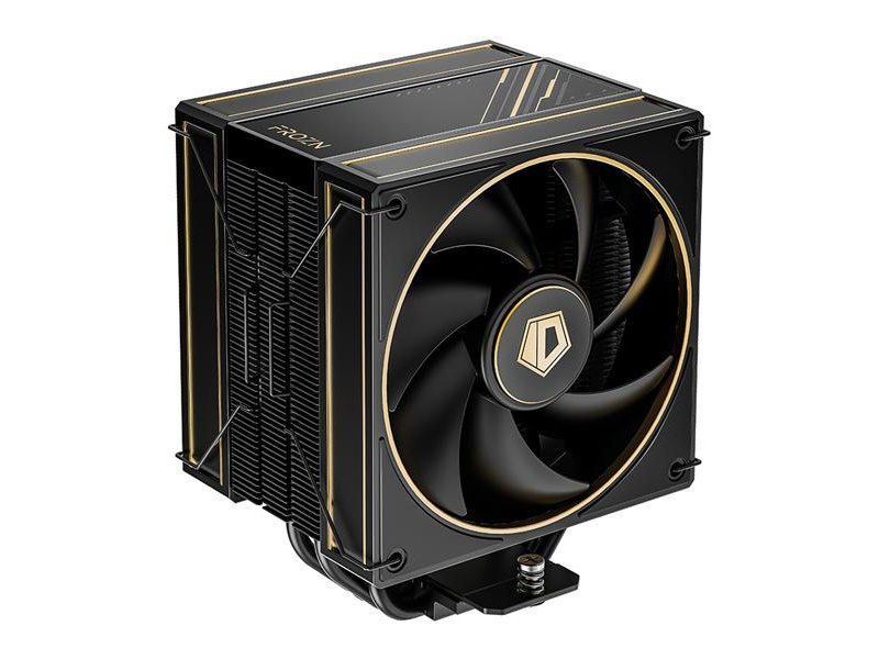 Кулер для процессора ID-COOLING FROZN A410 GDL LGA1700/1200/115X/AM5/AM4 (10шт/кор, TDP 220W, PWM, 4 тепл.трубки прямого контакта, FAN 120mm, черно-золотой) RET