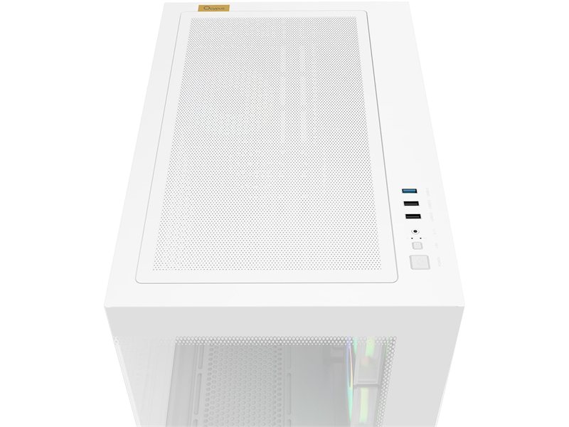 Корпус ПК без блока питания/ Case Ocypus Gamma C54 WH ARGB, Midi-Tower, TG, 3x120mm ARGB, 1xUSB-A 3.0 + 2xUSB 2.0, mATX, mITX White