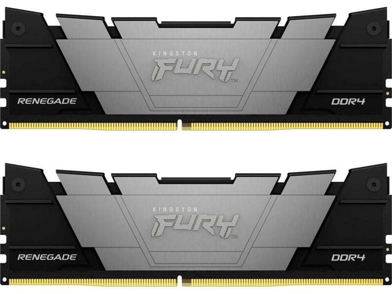 Память DDR4 2x16GB 3200MHz Kingston KF432C16RB12K2/32 Fury Renegade Black RTL Gaming PC4-25600 CL16 DIMM 288-pin 1.35В dual rank с радиатором Ret