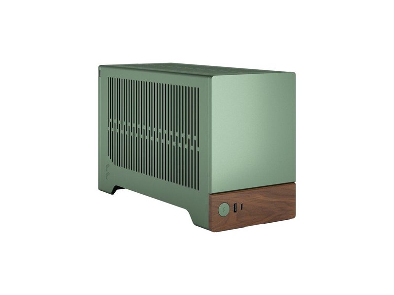 Корпус без блока питания/ Case Fractal Design Terra, Mini-Tower, no fans, 1xUSB-A 3.0 + 1xUSB 3.2 Type-C, SFX PSU Support, mITX Jade