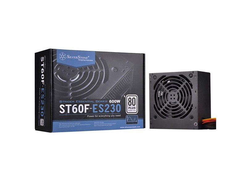 Блок питания Silverstone SST-ST60F-ES230 V1.0 PSU-P217-600W-230V ONLY-ATX-120mmFAN-FIXED C-80PLUS-RoHS-GM  (223321) {8}