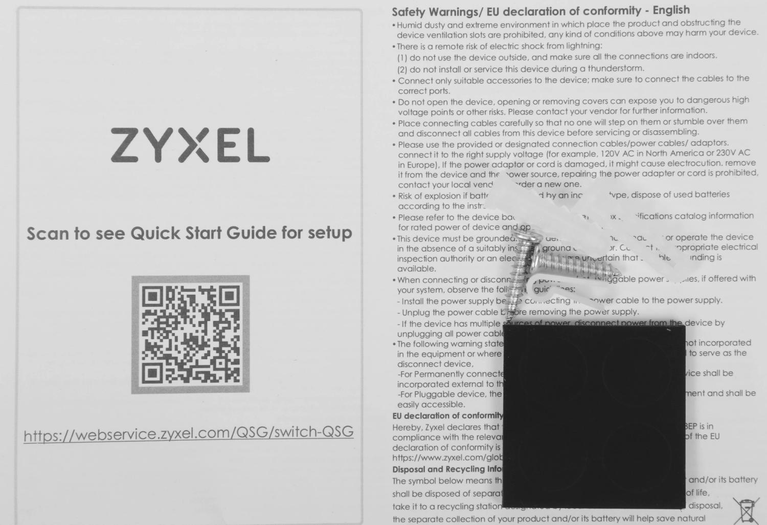 Коммутатор Zyxel NebulaFlex XMG1915-10E-EU0101F (L3) 8x2.5Гбит/с 2SFP+ управляемый