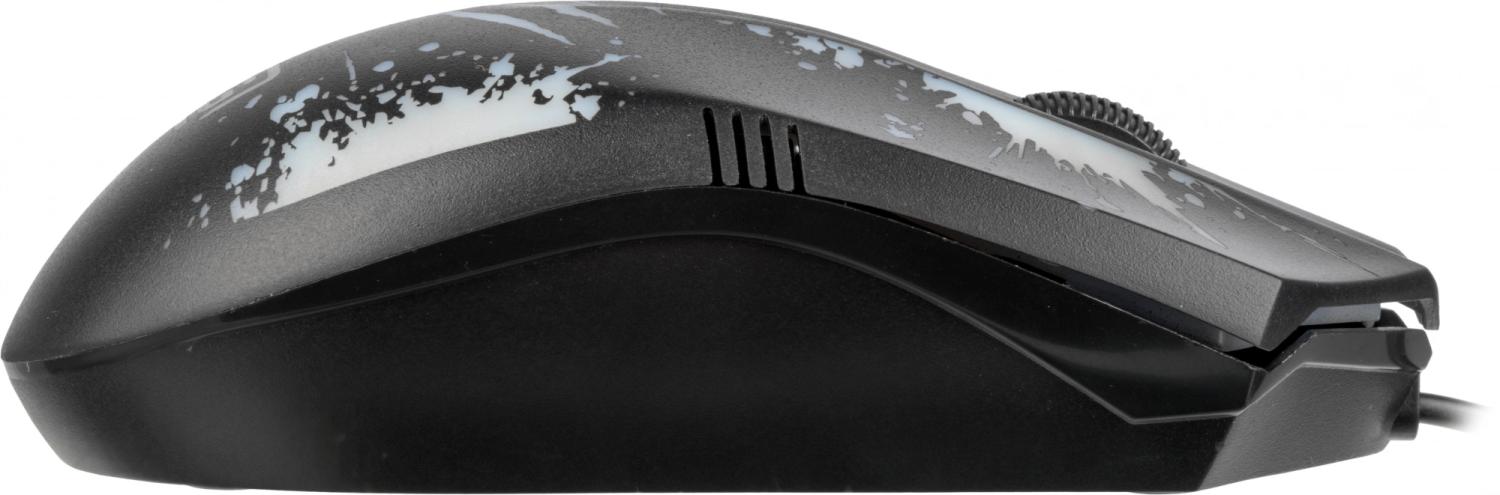 Мышь Оклик 399M STIGMA черный оптическая 1200dpi USB для ноутбука 3but (1175321)
