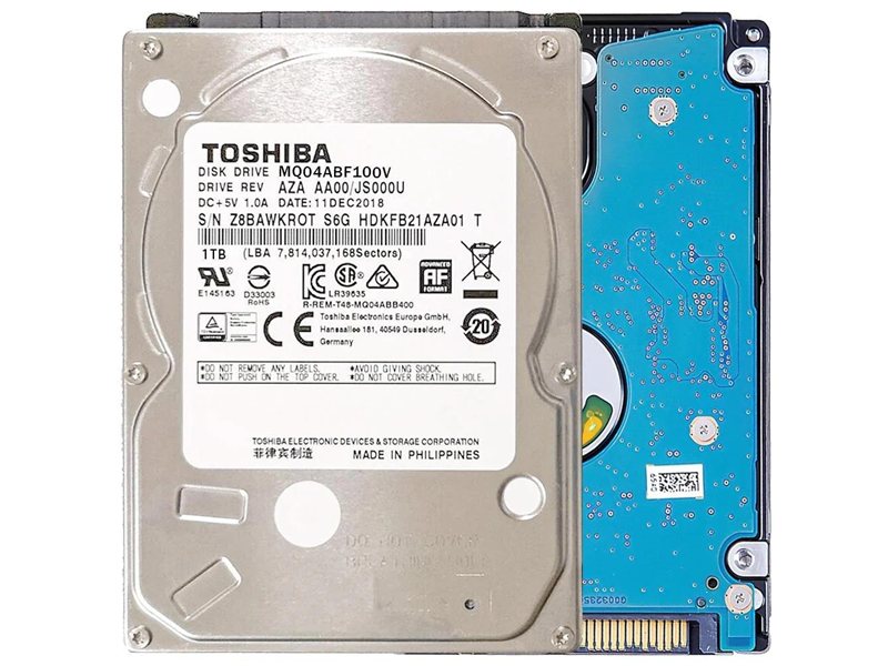 Жесткий диск/ HDD Toshiba SATA3 1Tb 2.5"" (SMR) 5400 128Mb 1 year warranty