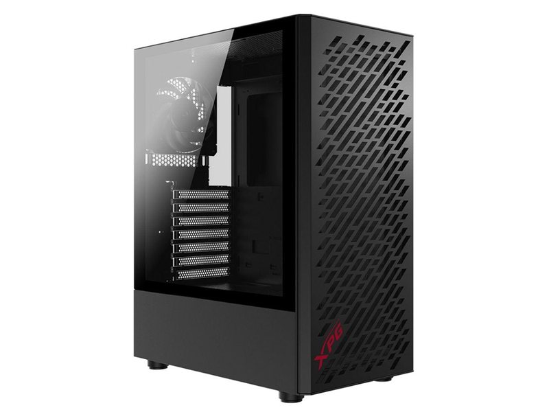 XPG VALOR AIR black / ATX / tempered glass / 4x 120mm black fans/front magnet filter/ VALORAIRMT-BKCWW