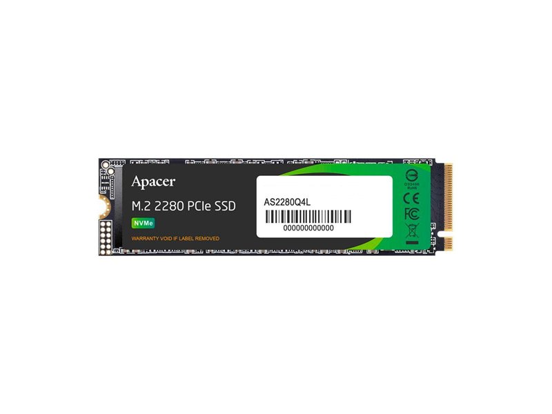 Твердотельный накопитель Apacer SSD AS2280Q4L 256Gb M.2 2280 PCIe Gen4x4, R3600/W3000 Mb/s, 3D NAND, MTBF 1.5M, NVMe 1.4, 170TBW, Retail, 3 years (AP256GAS2280Q4L-1)