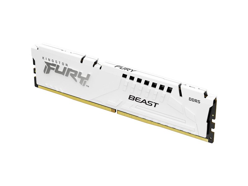 Память оперативная/ Kingston 32GB 5200MT/s DDR5 CL40 DIMM FURY Beast White XMP