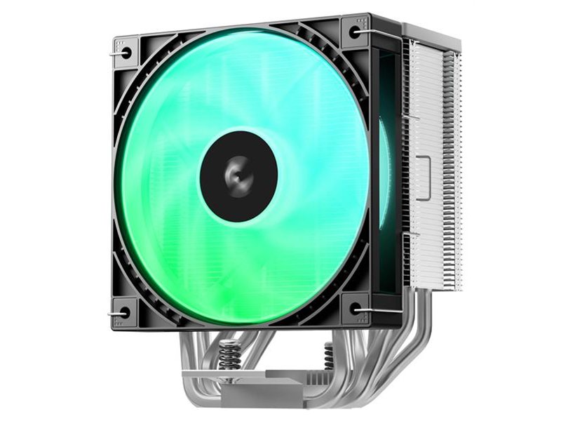 Кулер для процессора DEEPCOOL AG600 ARGB LGA1851/1700/AM5/AM4 (12шт/кор, TDP 270W, PWM, ARGB Fan 120mm, 6 тепл. трубок, черный) RET (R-AG600-BKAMMG2-G)