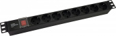 Блок распределения питания NTSS NTSS-PDU-DA1016 гор.размещ. 8xSchuko базовые 10A C14