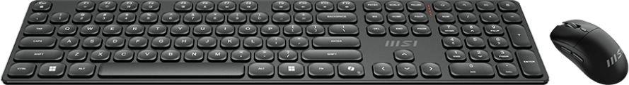 Клавиатура + мышь MSI Forge K210 Combo клав:черный мышь:черный USB беспроводная (S11-43RU213-Y92)