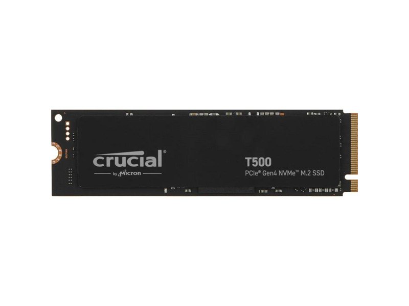 Твердотельный накопитель SSD Crucial M.2 2280 500GB Crucial T500 Client SSD CT500T500SSD8 PCIe Gen4x4 with NVMe, 7200/5700, TLC, 300TBW