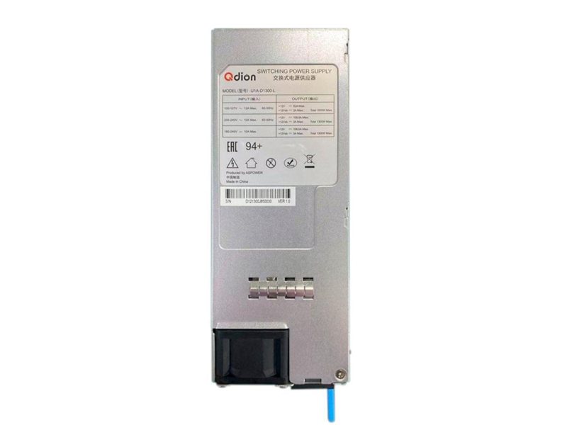 Блок питания серверный Qdion U1A-D1300-L CRPS 1300W (ШВГ=73.5*39*185mm), 94+ (ASPower) OEM