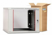 Шкаф коммутационный ЦМО ШРН-ЭКОНОМ (ШРН-Э-9.350) настенный 9U 600x350мм пер.дв.стекл 85кг серый 300мм 13.8кг 180град. 480мм