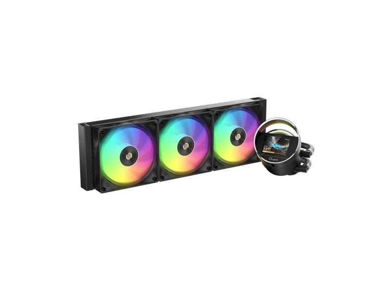 Система жидкостного охлаждения/ Water Cooling System Ocypus Sigma L36 BK ARGB (300W, 360mm, LED, Black, ARGB/ Fans: 3x120mm, 73CFM, 2000RPM/ Pump height 99mm, 27dBA, 3100RPM, Rad thickness 27mm/ S: 1851, 1700, 1200, 115X, AM5, AM4)